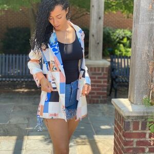 Colorful Patchwork Blazer